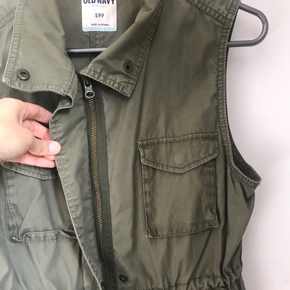 Green Cargo Vest